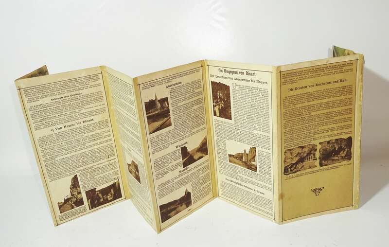 Prospekt Belgische Staatseisenbahn Die Maas von Namur bis Givet 1911 Belgien 