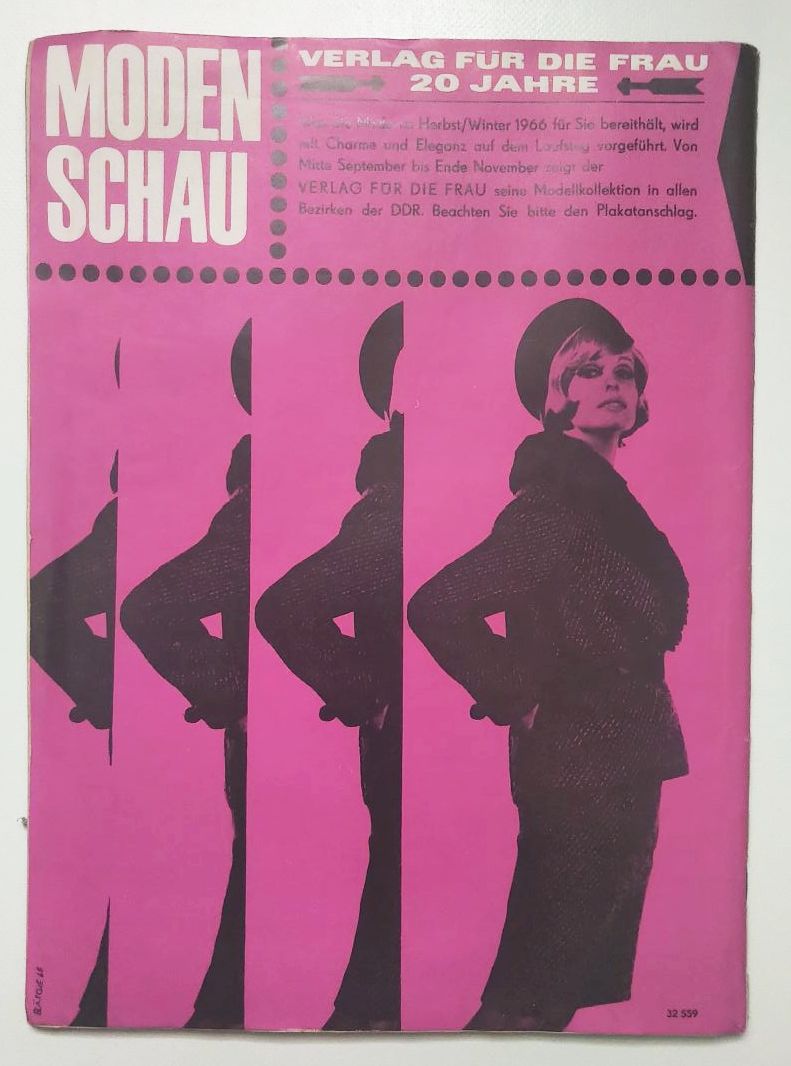 Modezeitschrift Modische Maschen DDR Nr 3 mit Schnittmuster 1966 Modezeitschrift Modische Maschen DDR Nr 3 mit Schnittmuster 1966