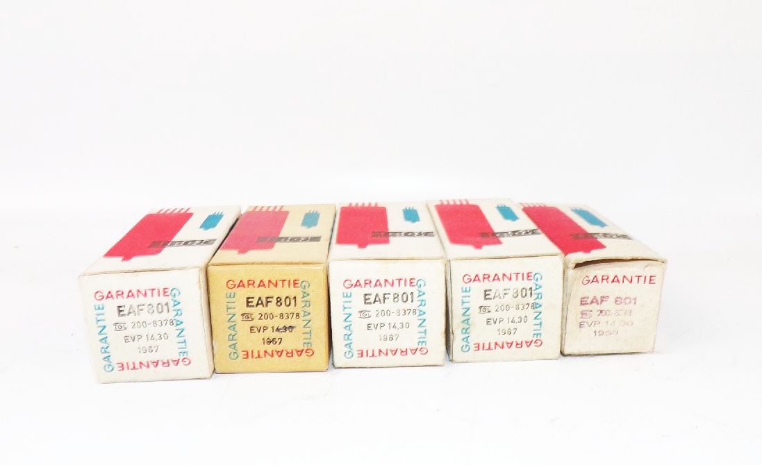 Radiorröhre RFT EAF801 Röhre 5 Stück tubes 