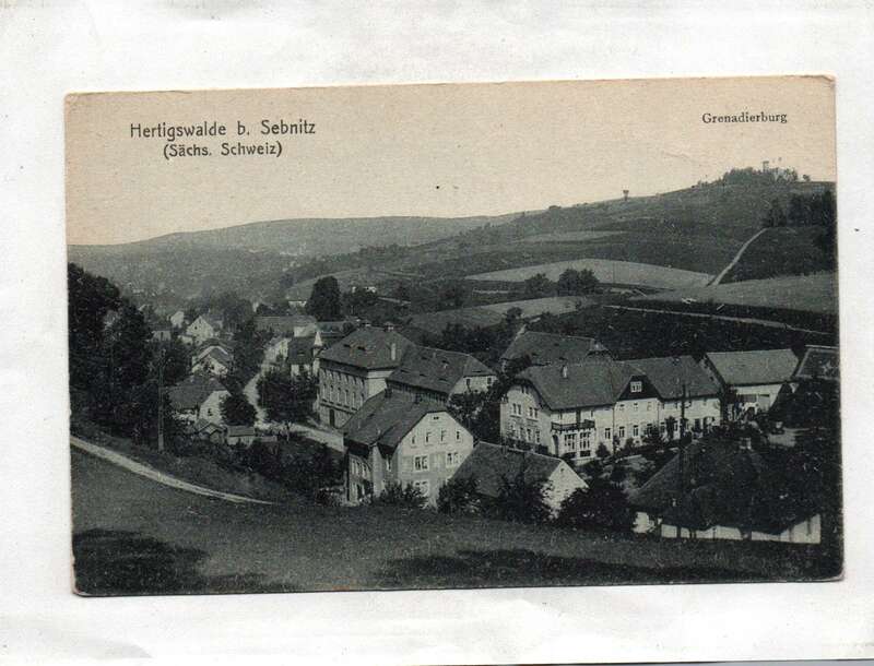 Ak Hertigswalde b. Sebnitz Sächsische Schweiz Grenadierburg