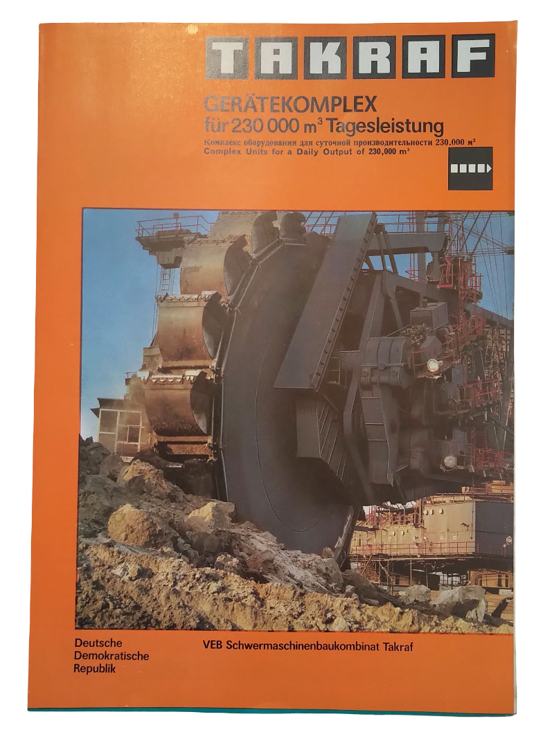 Takraf DDR VEB Prospekt Schwermaschinenkombinat Großbagger Tagebau