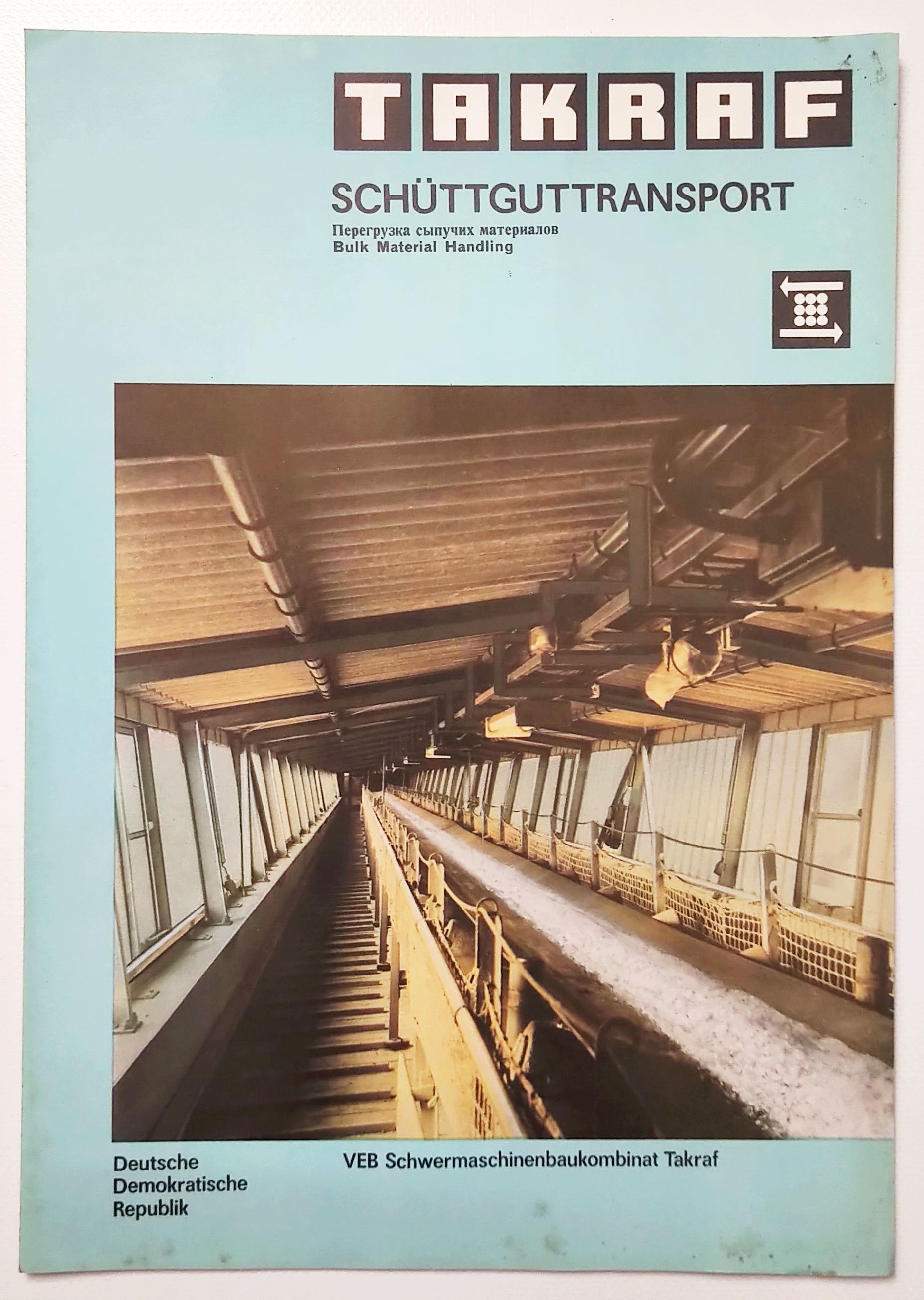 Takraf Schüttguttransport Tagebau Prospekt VEB DDR Bergbau