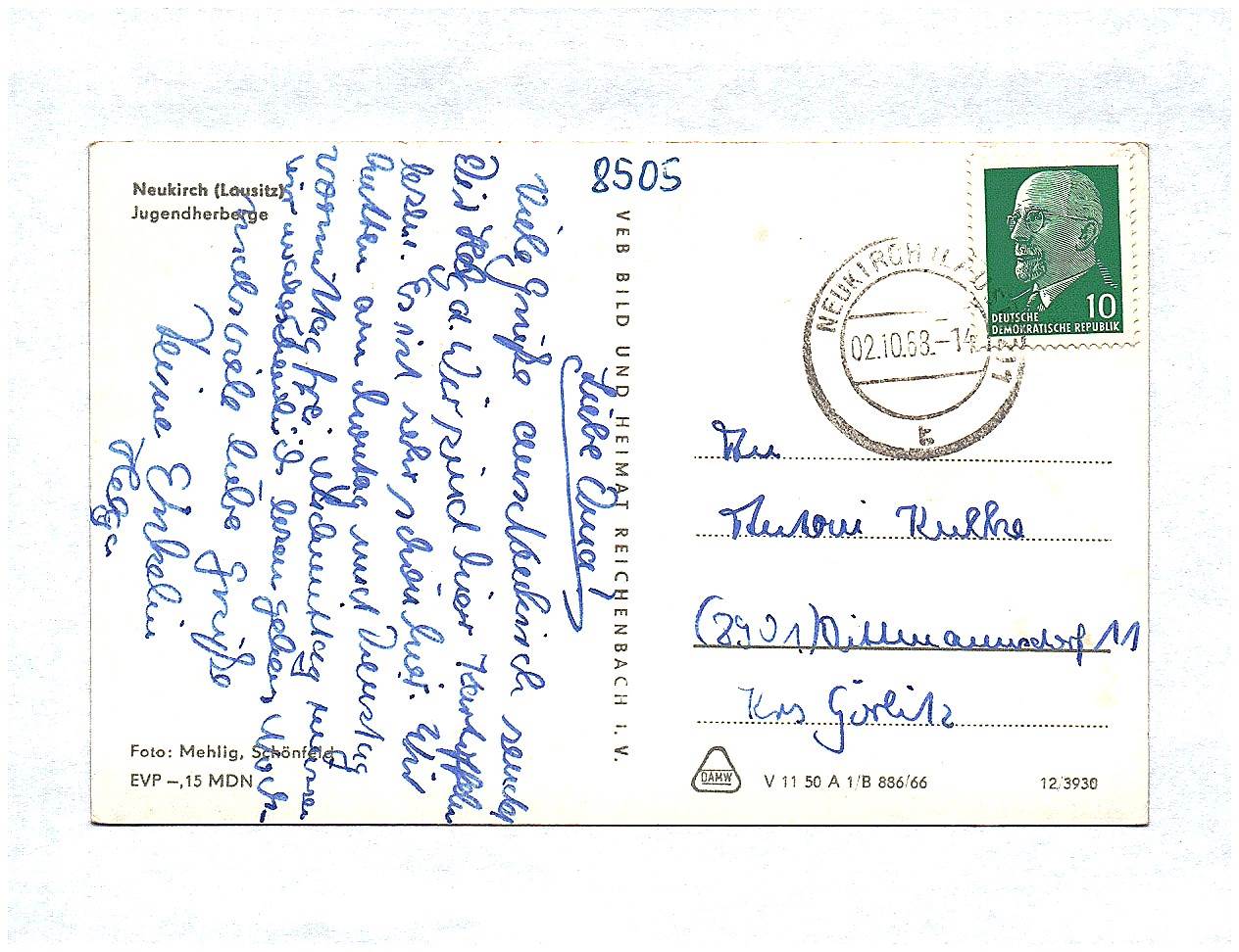Ak Foto Neukirch Lausitz Jugendherberge Sachsen DDR 1963 Ak Foto Neukirch Lausitz Jugendherberge Sachsen DDR 1963