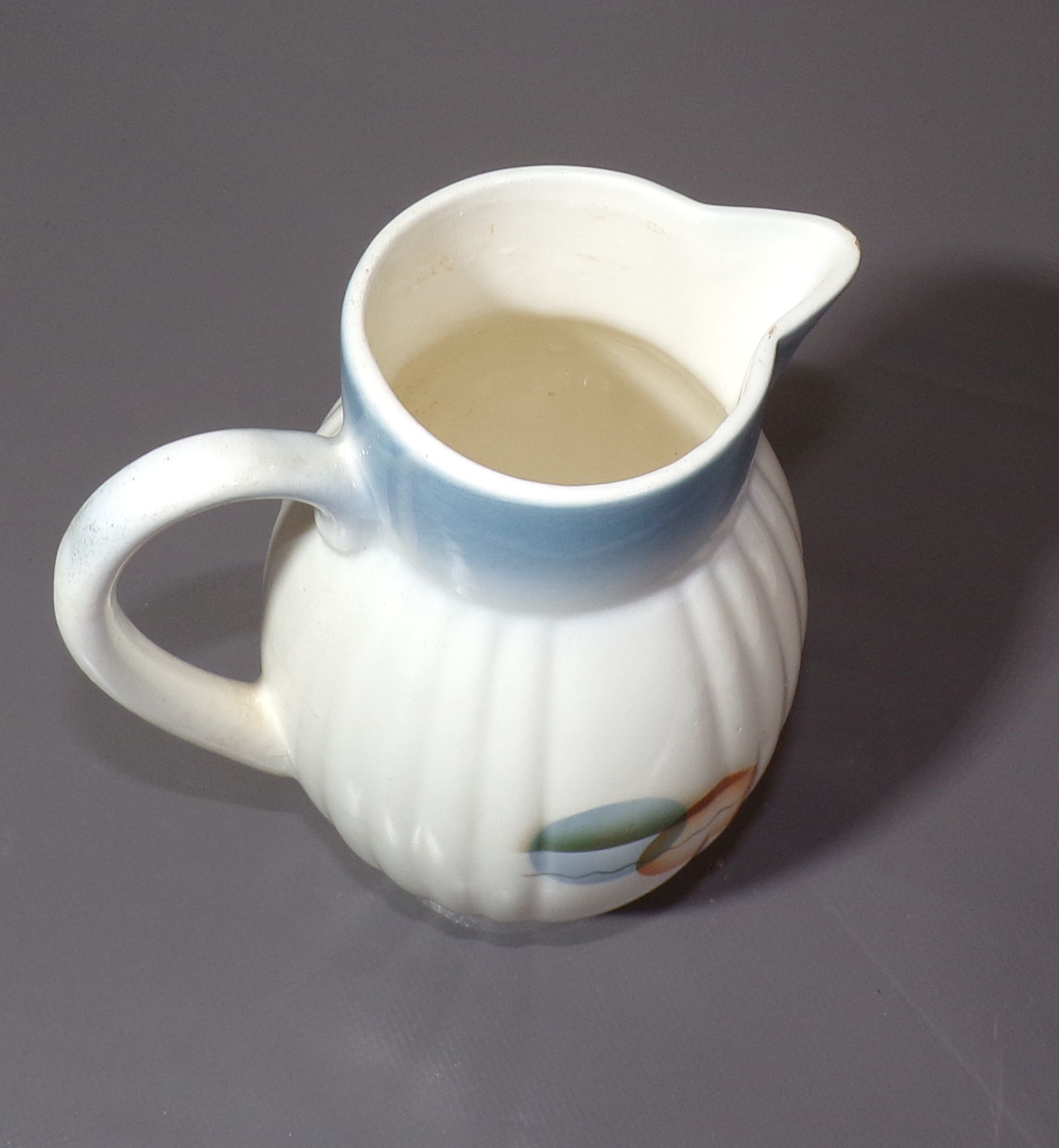 Alte Spritzdekor Kakaokanne Annaburg 