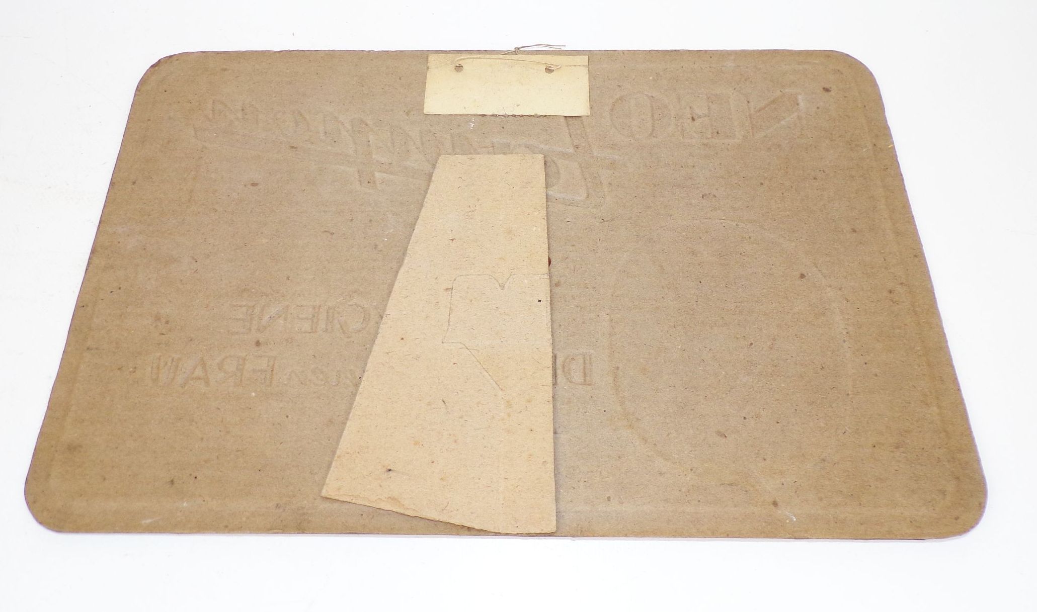 Alter Aufsteller NEO Tampon Frauen Hygiene DDR 1950er Pappschild