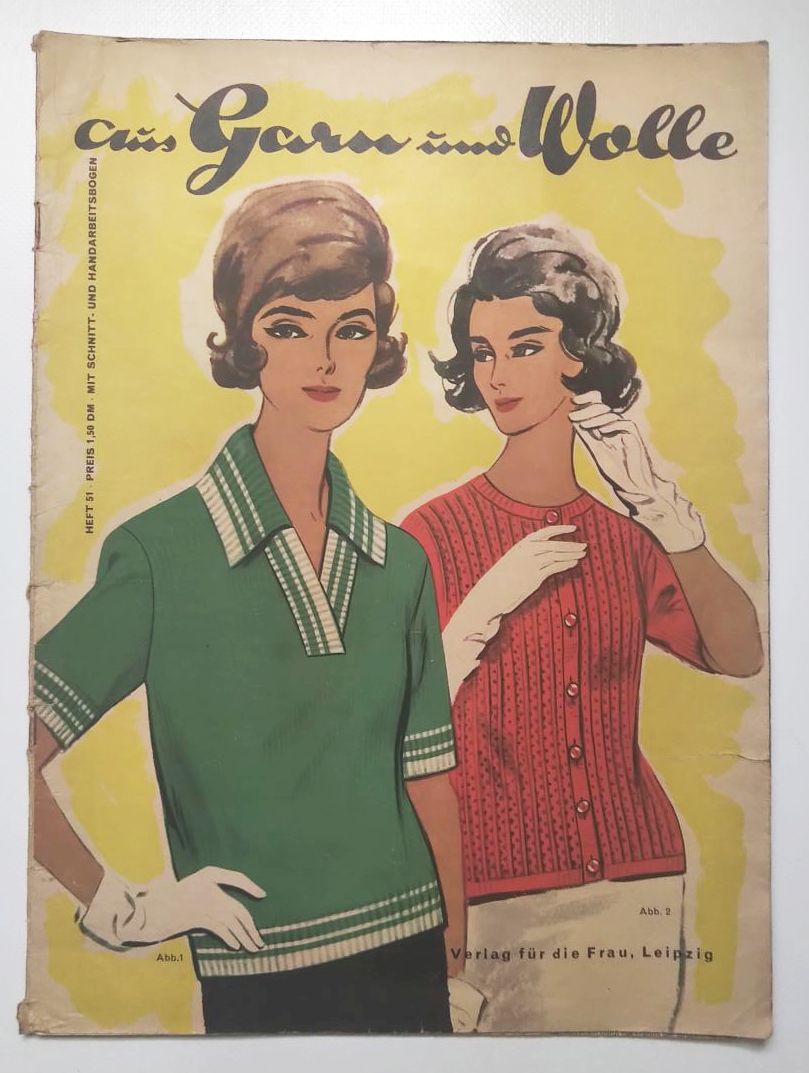 Mode Zeitschrift aus Garn und Wolle Nr 51 mit Schnittmusterbogen