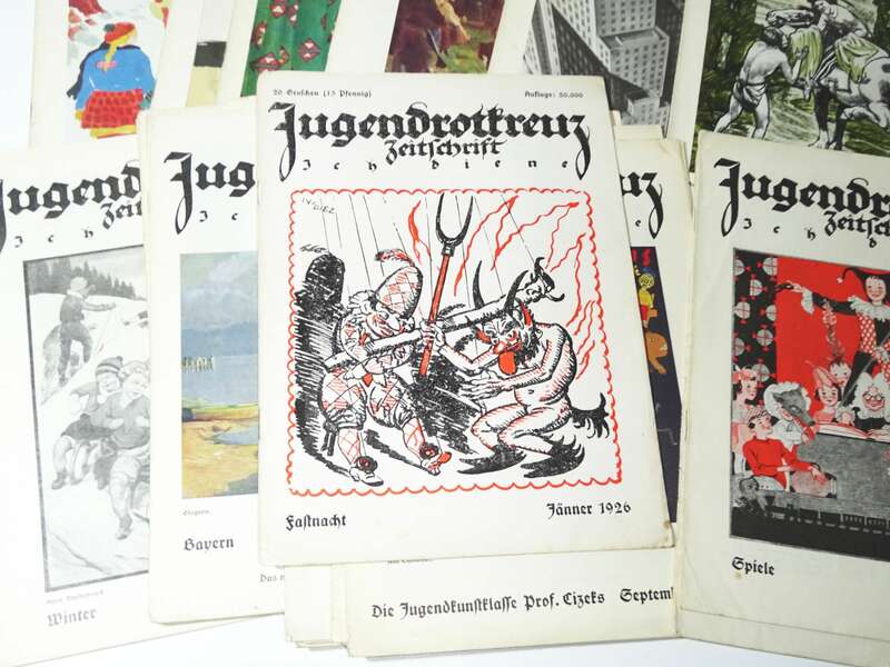 Jugendrotkreuz Zeitschrift Konvolut 1925 bis 1933 Rotkreuz