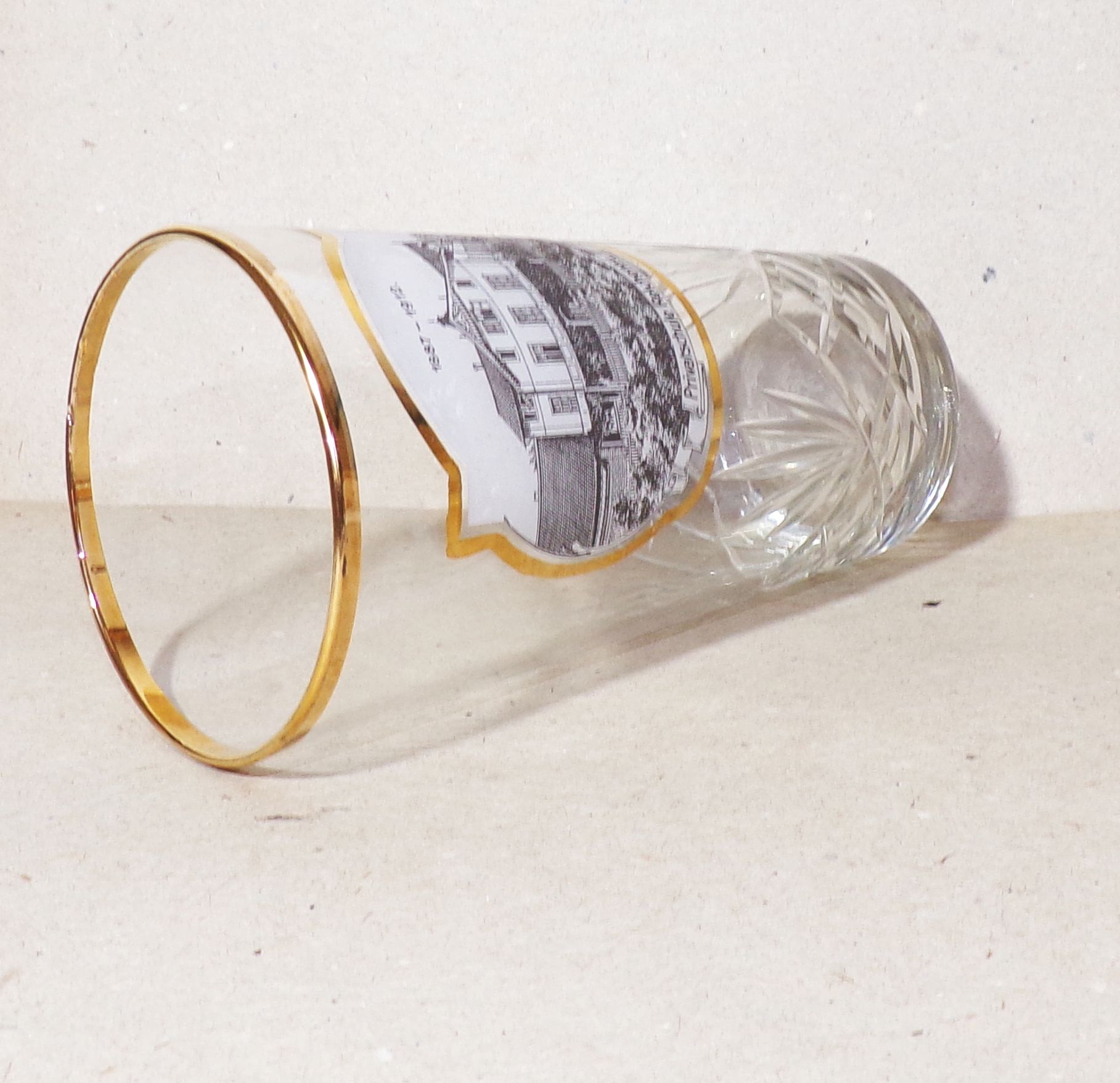 Altes Andenkenglas Reichenau Schlesien 1887 bis 1912 Glas 