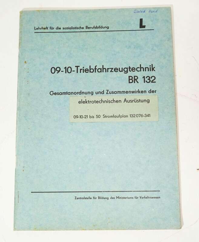 Triebfahrzeugtechnik BR 132 elektronische Ausrüstung 1981 DR 