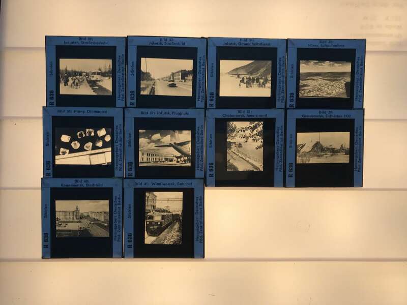 Foto Lehrmaterial Glasdias Länder Lehrmittel Sowjetunion DDR Deutschland Dias