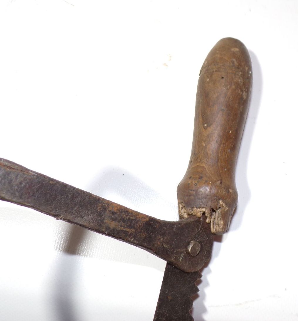 Alte Bügelsäge 3 Stück Säge Handsäge Holzgriff