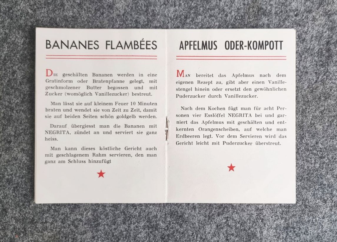 Rhum Negrita Bardinet Bordeaux alter Prospekt Alkohol Rum Frankreich Rhum Negrita Bardinet Bordeaux alter Prospekt Alkohol Rum Frankreich