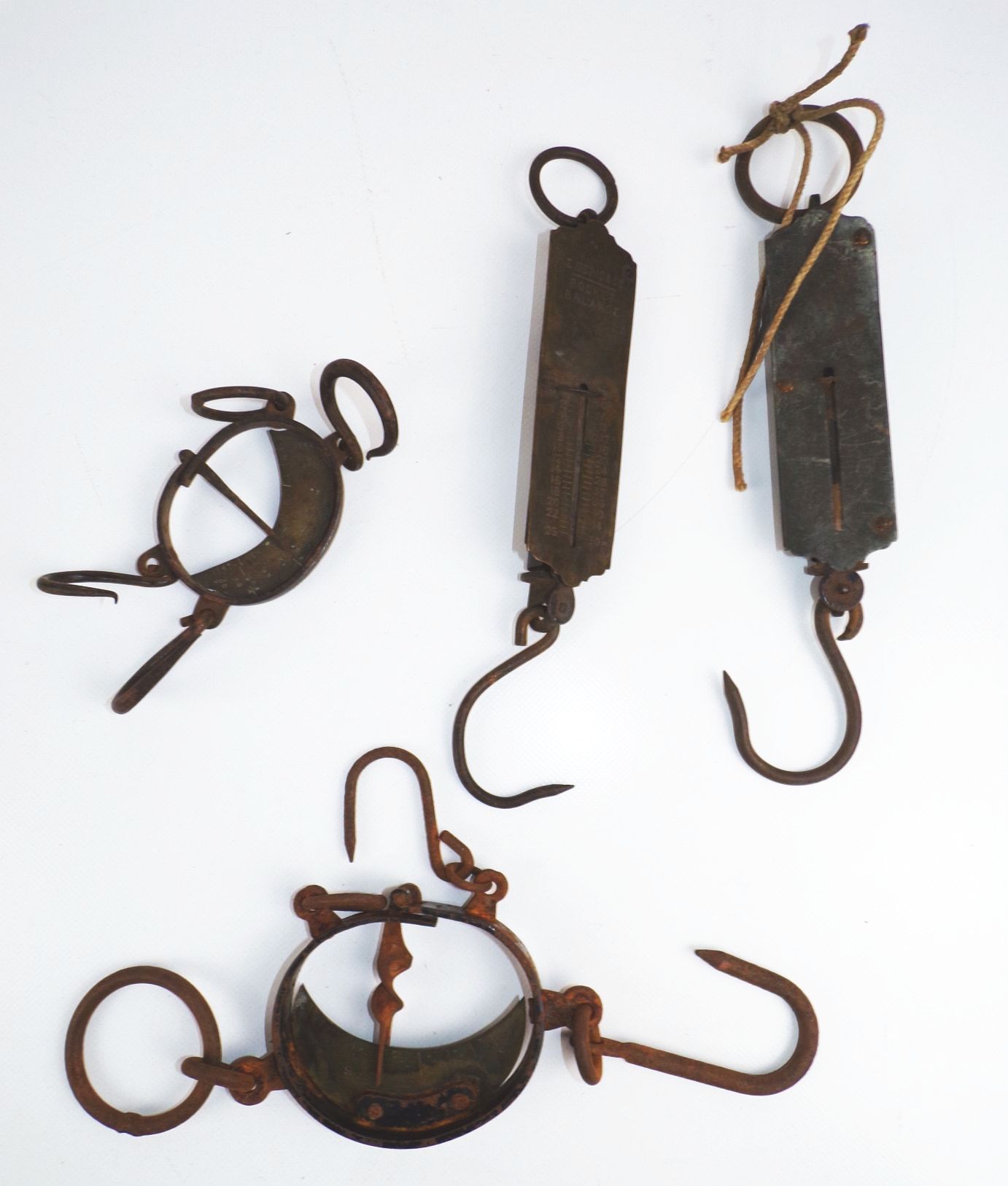 Alte Handwaagen Metall Waagen 4 Stück 