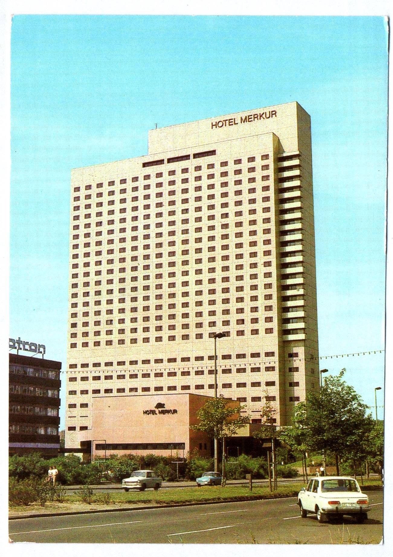 Foto Ak Messestadt Leipzig 1984 Hotel Merkur