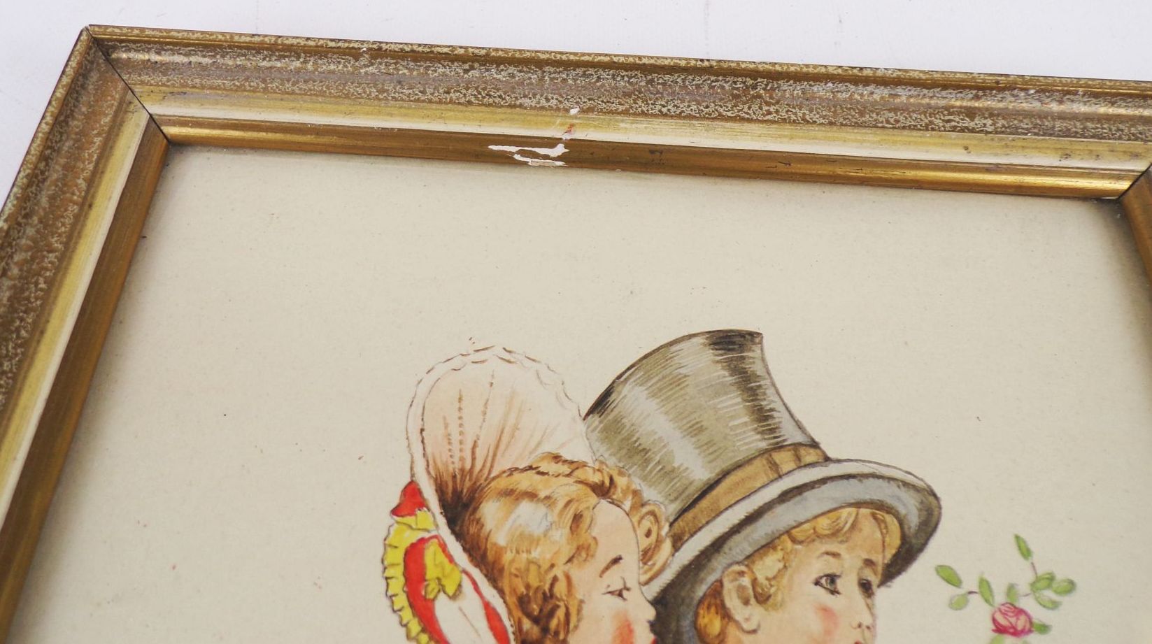 Aquarell Zeichnung Kinder Mode Kindermotiv K Clemenz signiert