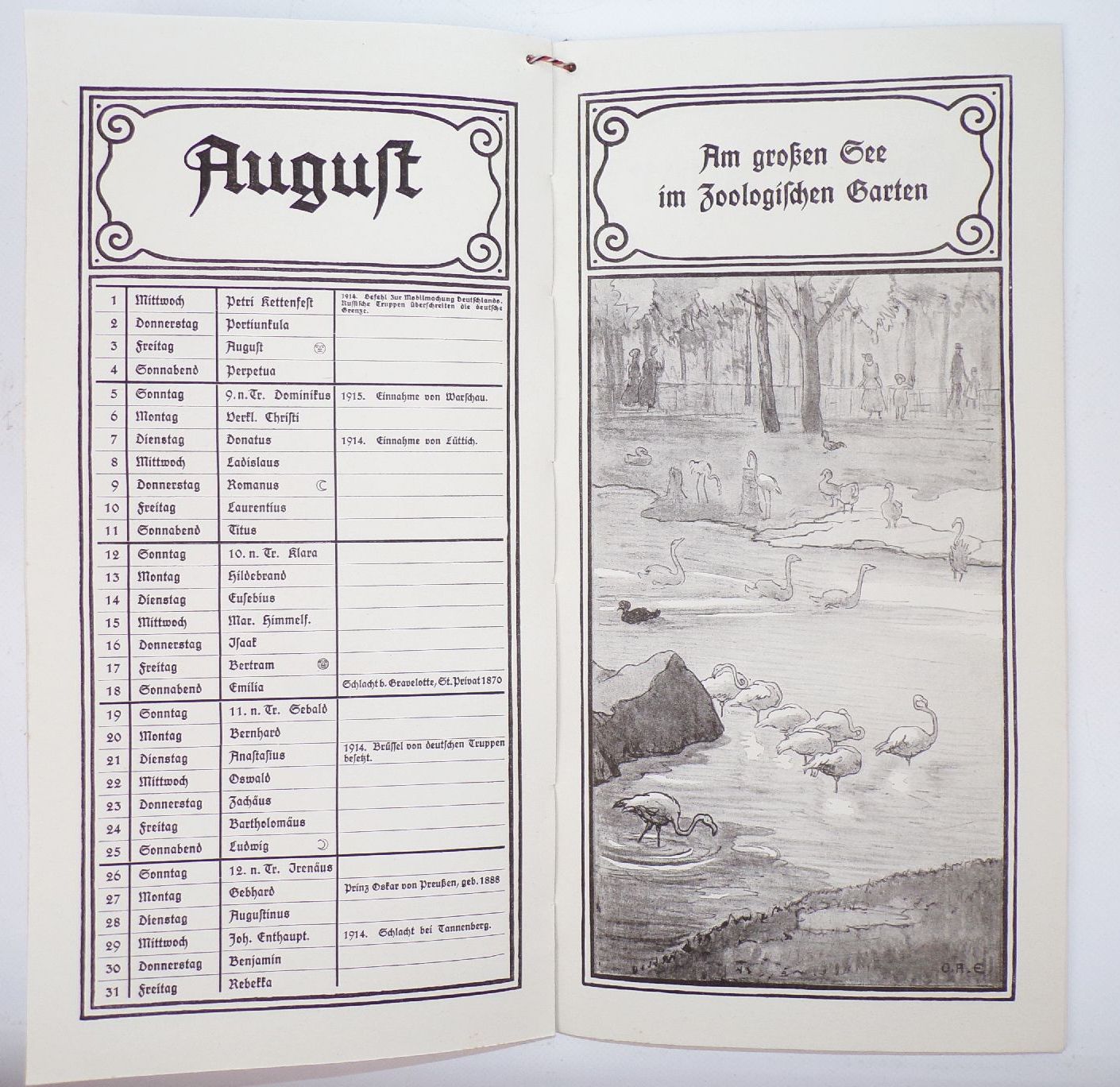 Berliner Kalender 1917 Verein für Geschichte Berlins 