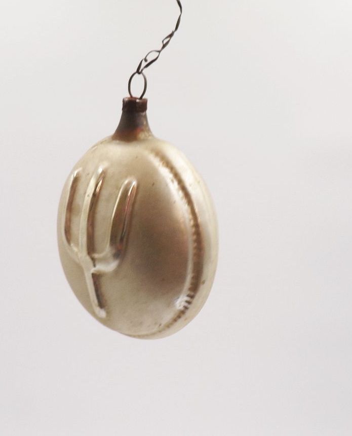 Alte Jul Kugel 4 Stück Weihnachtsschmuck Christbaumschmuck Jul Runen