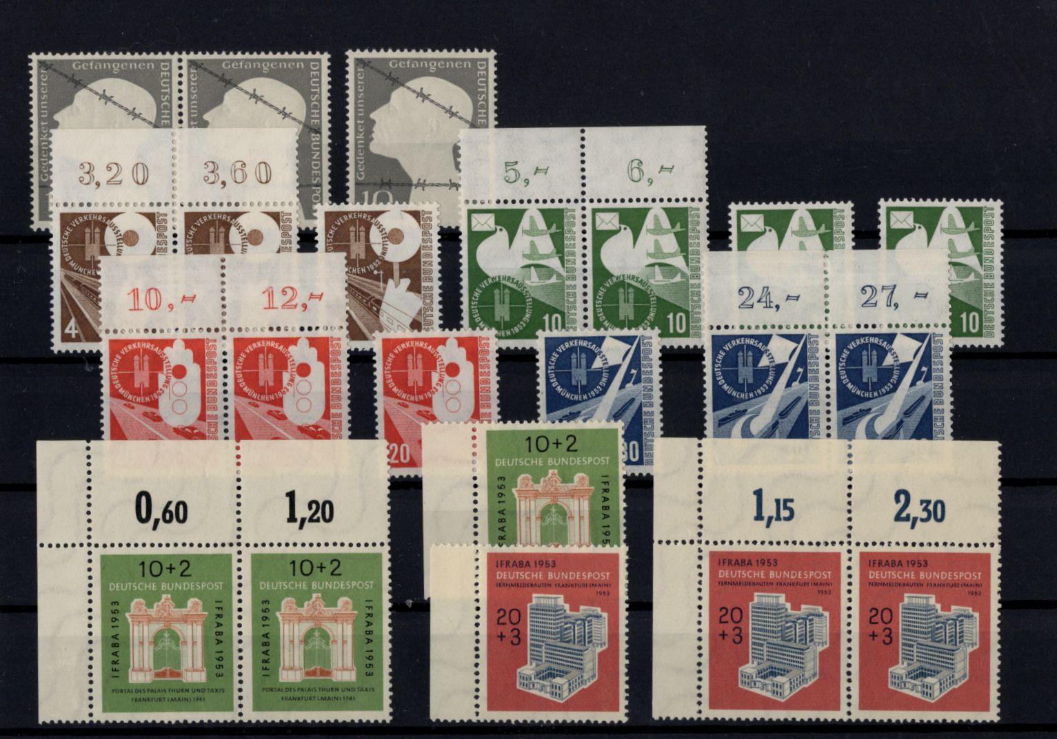 BRD postfrisch Michel Nr 165 und 167 bis 172