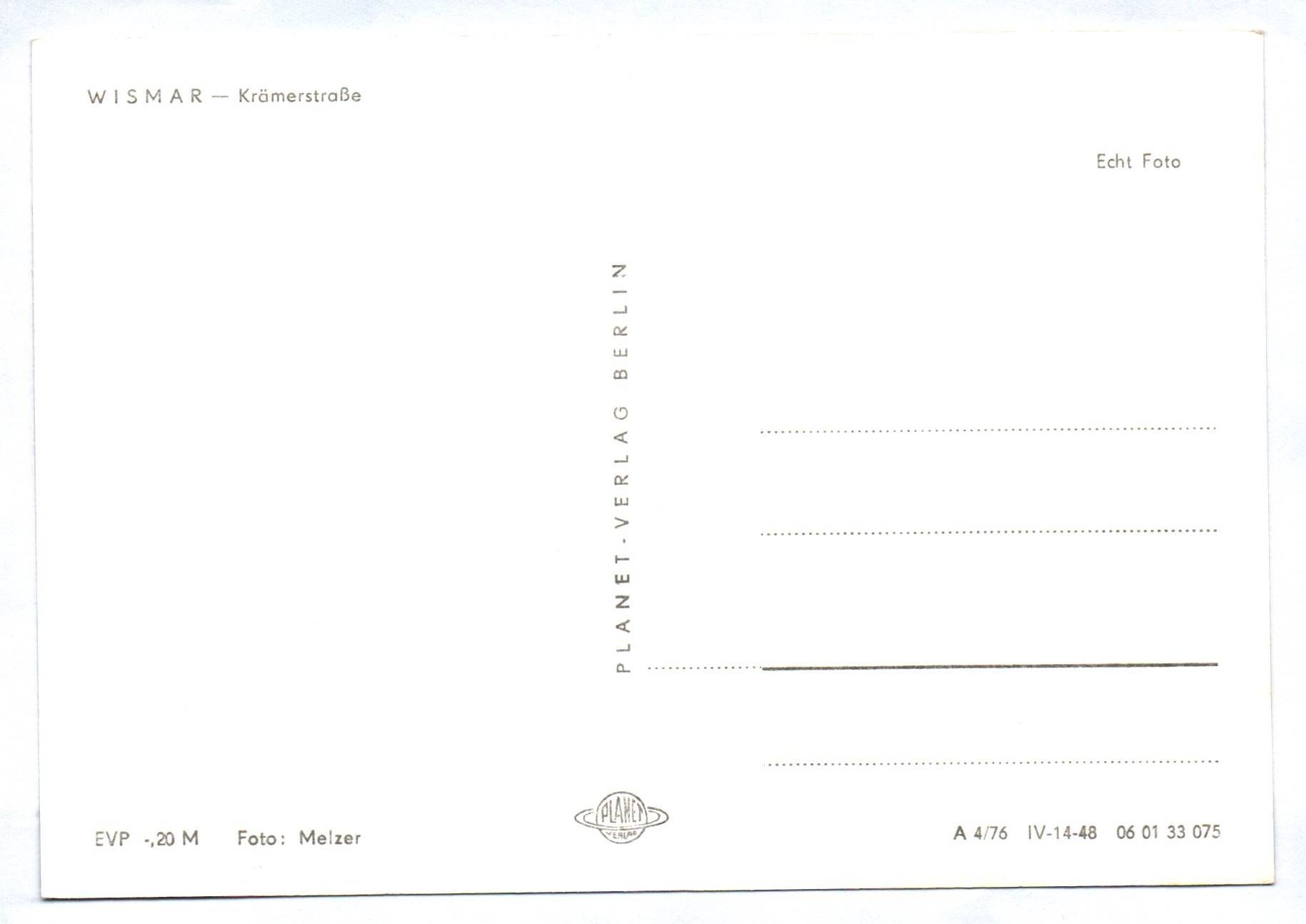 Ak Wismar Krämerstraße Mecklenburg Vorpommern