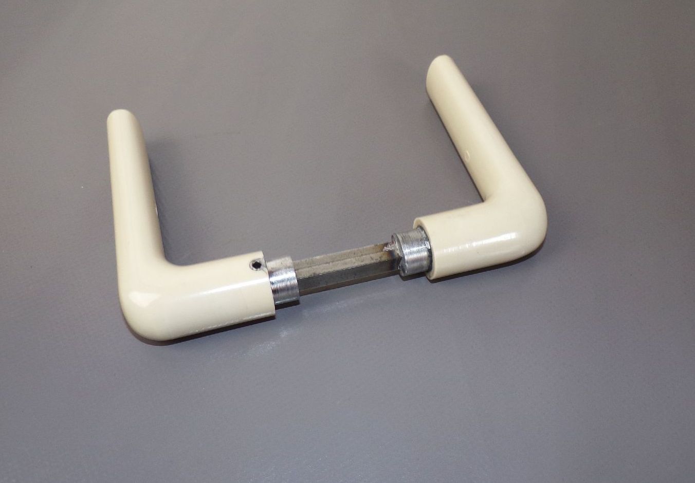 Alte Türgarnitur Türklinke Türbeschlag Art Deco Beige Creme Set 1930 er Bauhaus