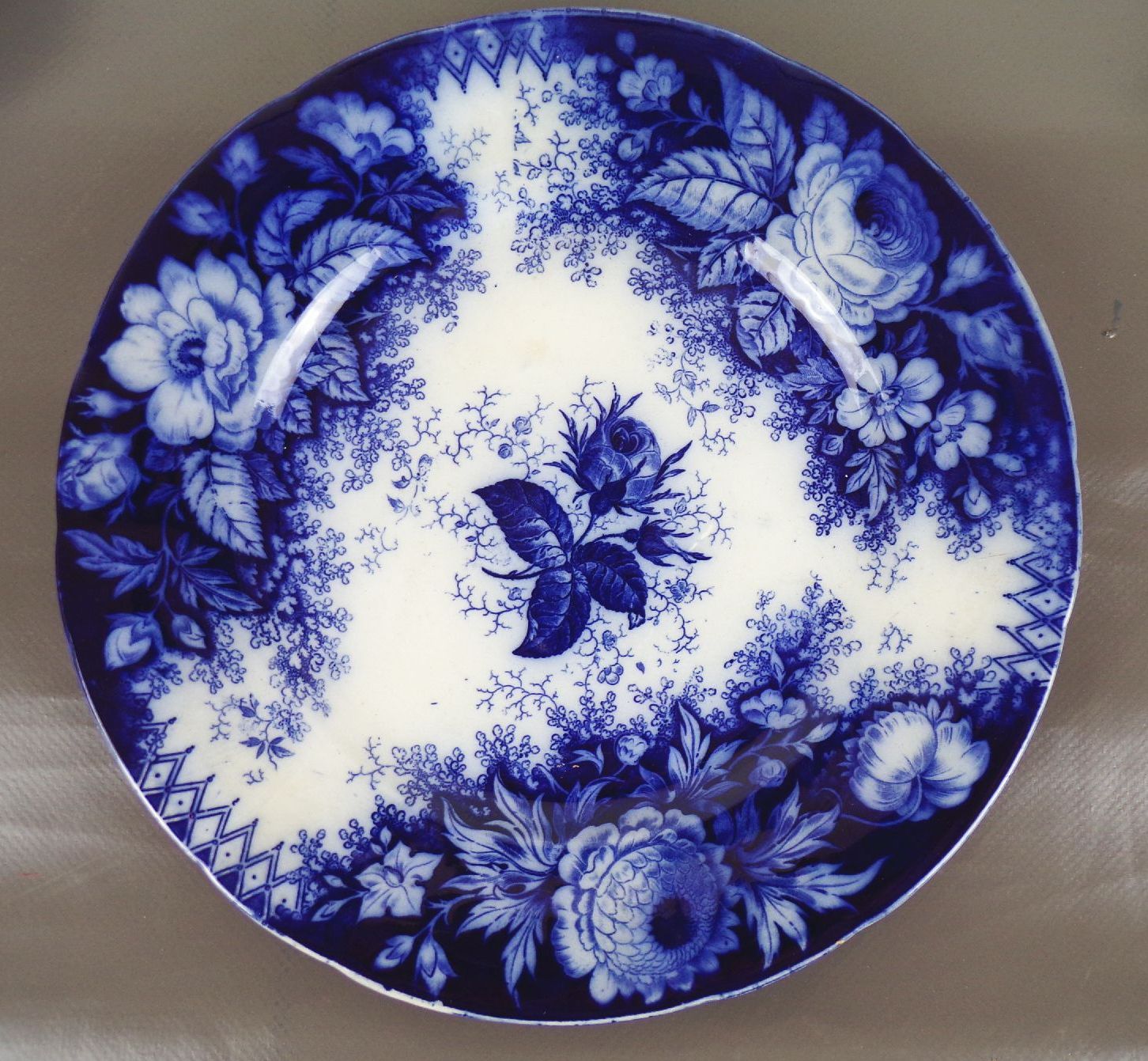 Villeroy Boch Jardiniere Blau 6 Teller Speiseteller Antik Villeroy Boch Jardiniere Blau 6 Teller Speiseteller Antik