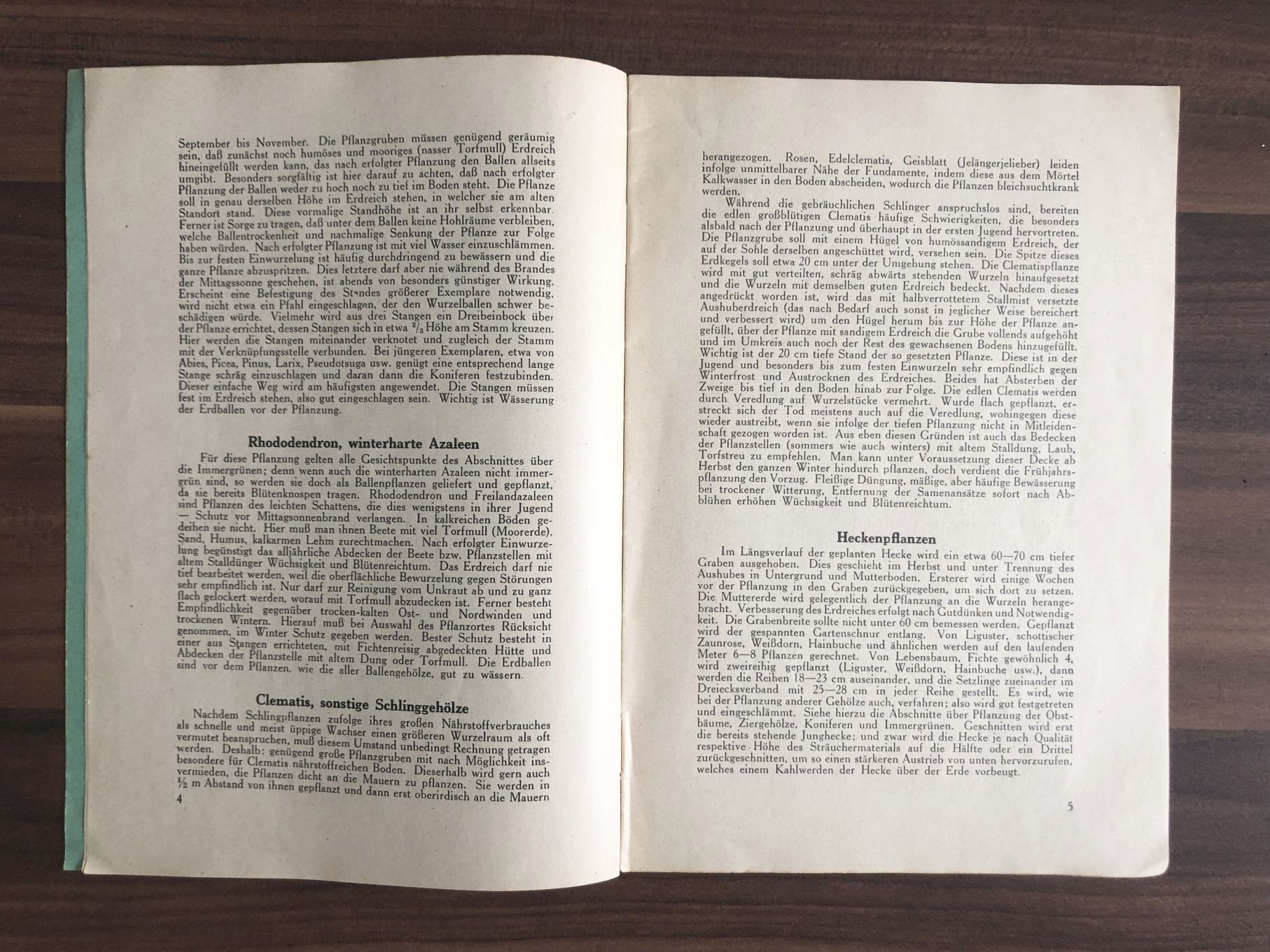 Alte Anleitung FC Heinemann Erfurt Heft 46 Behandlung Pflege Baumschulartikel