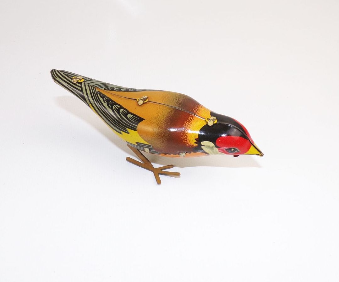 Alter Vogel Uhrwerk MSB DDR Blechspielzeug Pick Pick Alter Vogel Uhrwerk MSB DDR Blechspielzeug Pick Pick