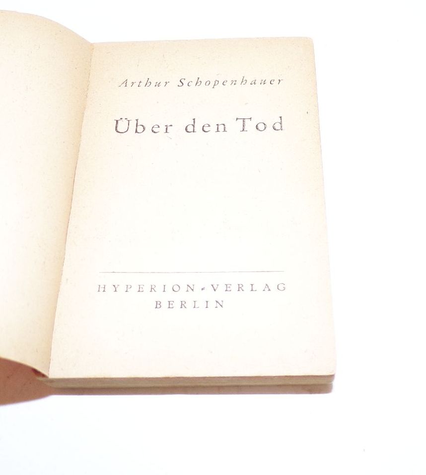 Hyperion Verlag Mini Bücher Nietzsche Zum Problem der Wahrheit Schopenhauer Über den Tod
