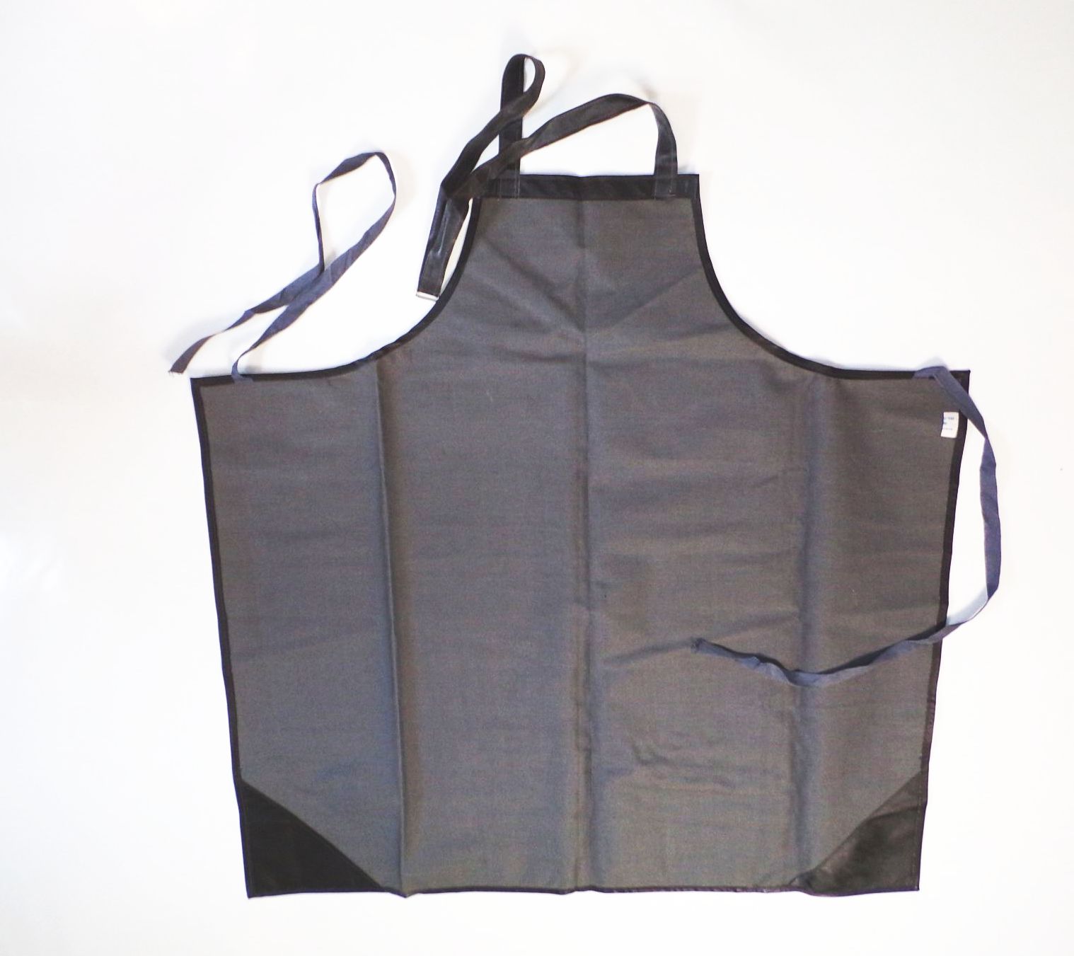 Alte Schürze Gummi Arbeitsschürze Schwarz DDR Vintage 