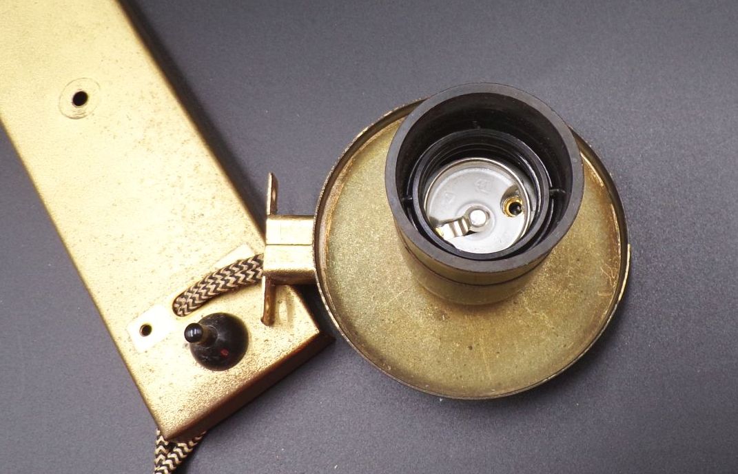 Alte Wandlampe Malecor Leuchte Bauhaus Art Deco Leuchte Leselampe