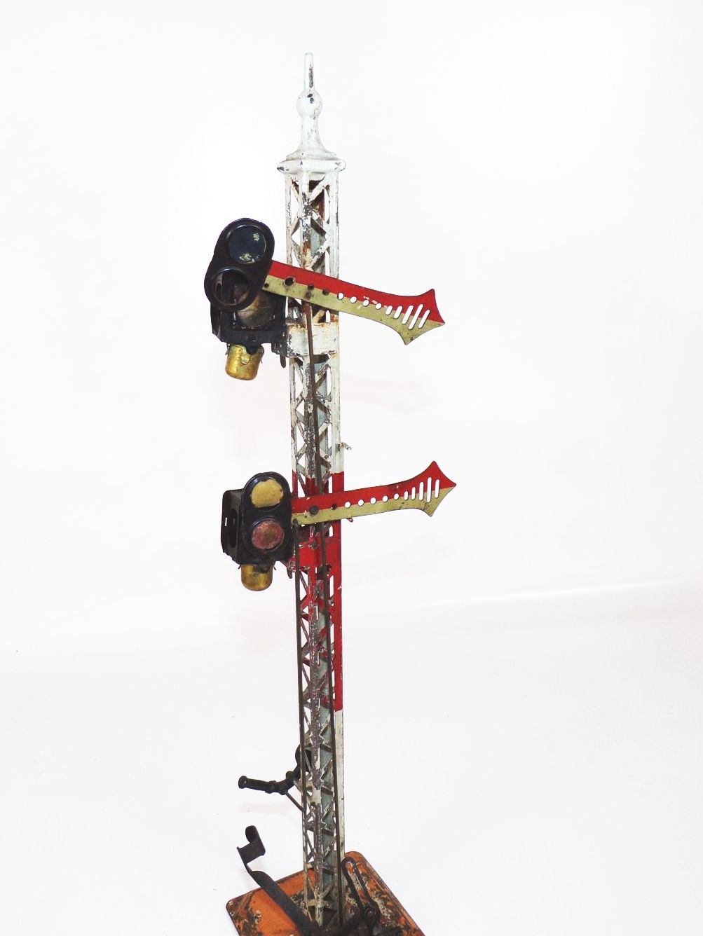 Altes Bing Eisenbahn Signal Spur 1 Blechspielzeug Petroleumlaternen 