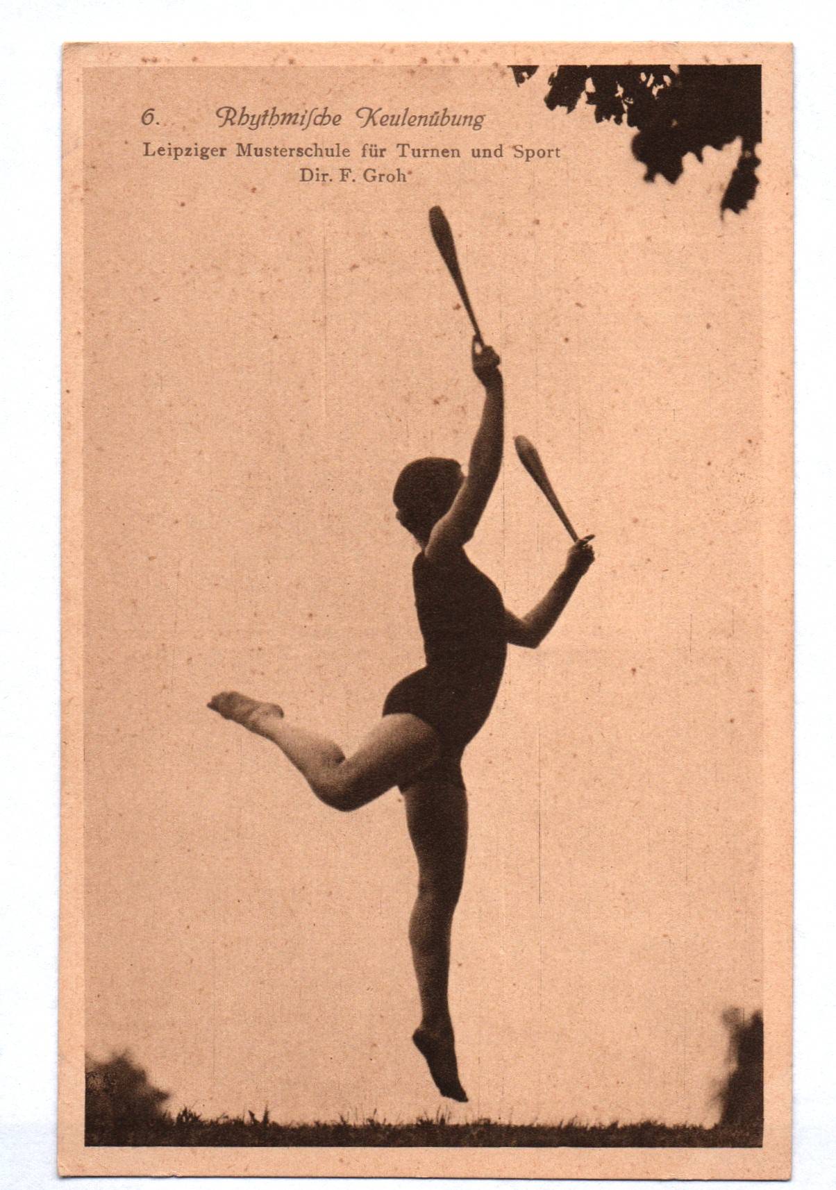 Ak Rhythmische Keulenübung Leipziger Musterschule Groh Sport 