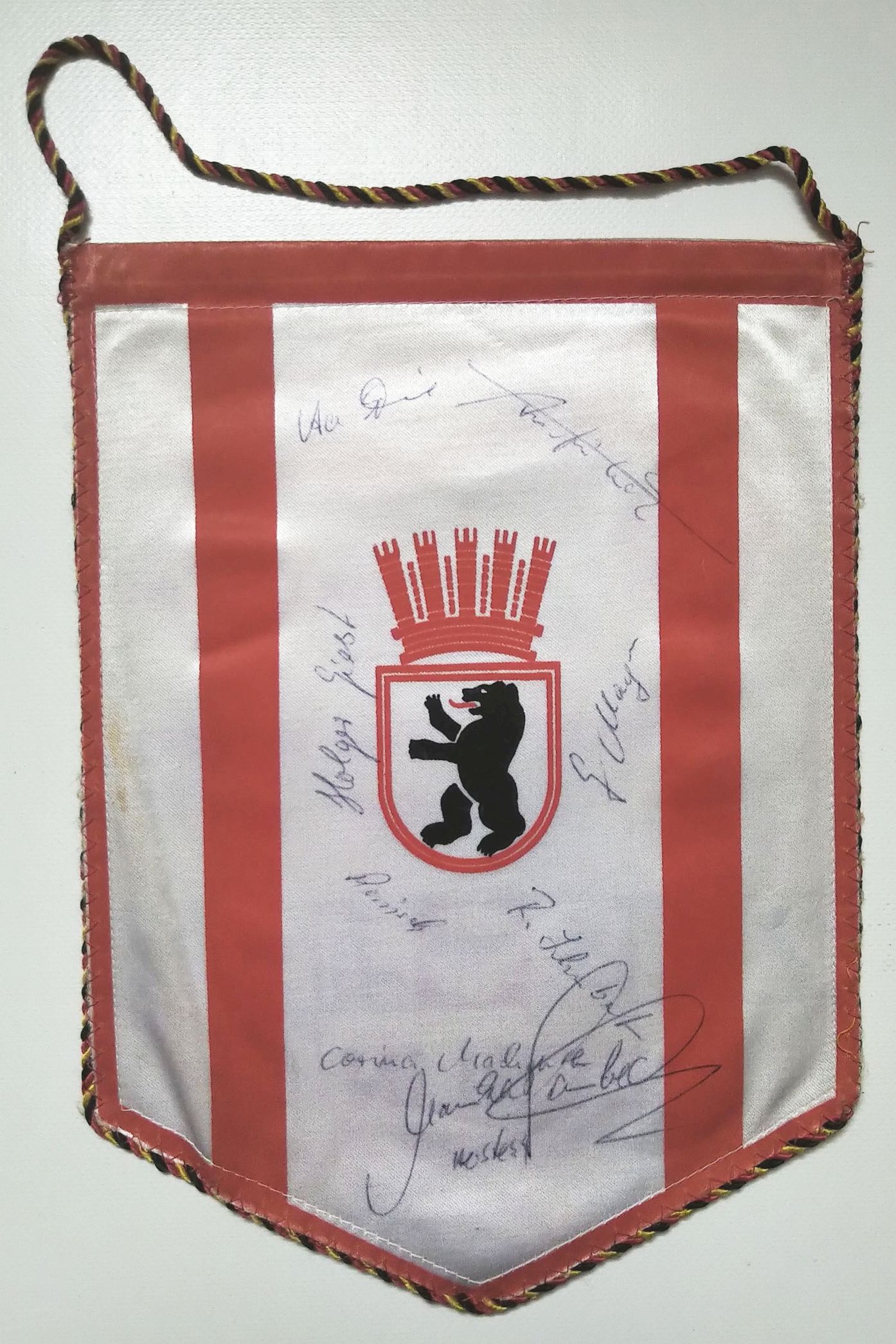 Wimpel DDR Finale 1981 stärkster Lehrling Sport Berlin