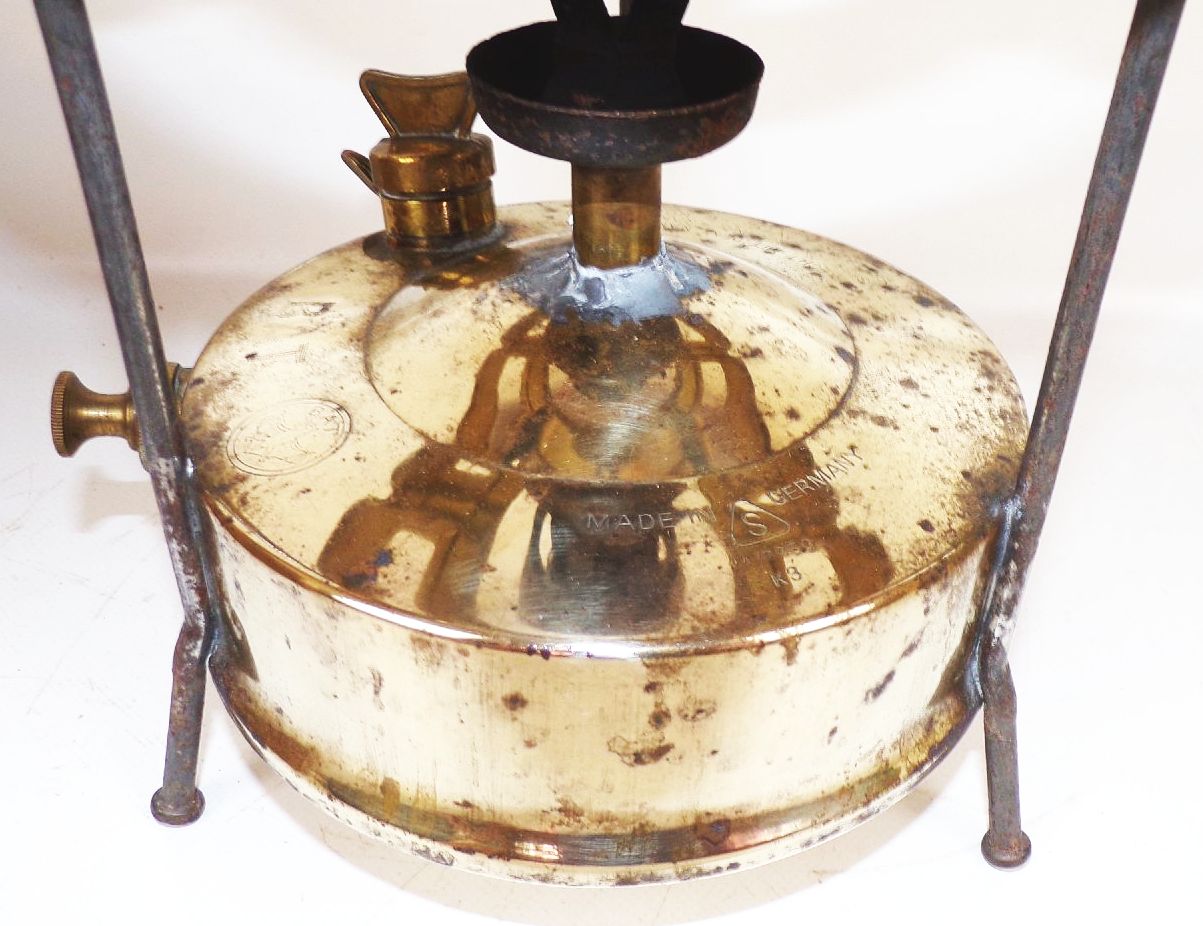 Alter Bat Kocher Petroleumgaskocher Campingkocher Zubehör Originalkarton