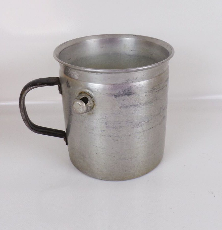 Alter Milchtopf Aluminium Pflanzgefäß Deko Shabby Vintage Alter Milchtopf Aluminium Pflanzgefäß Deko Shabby Vintage