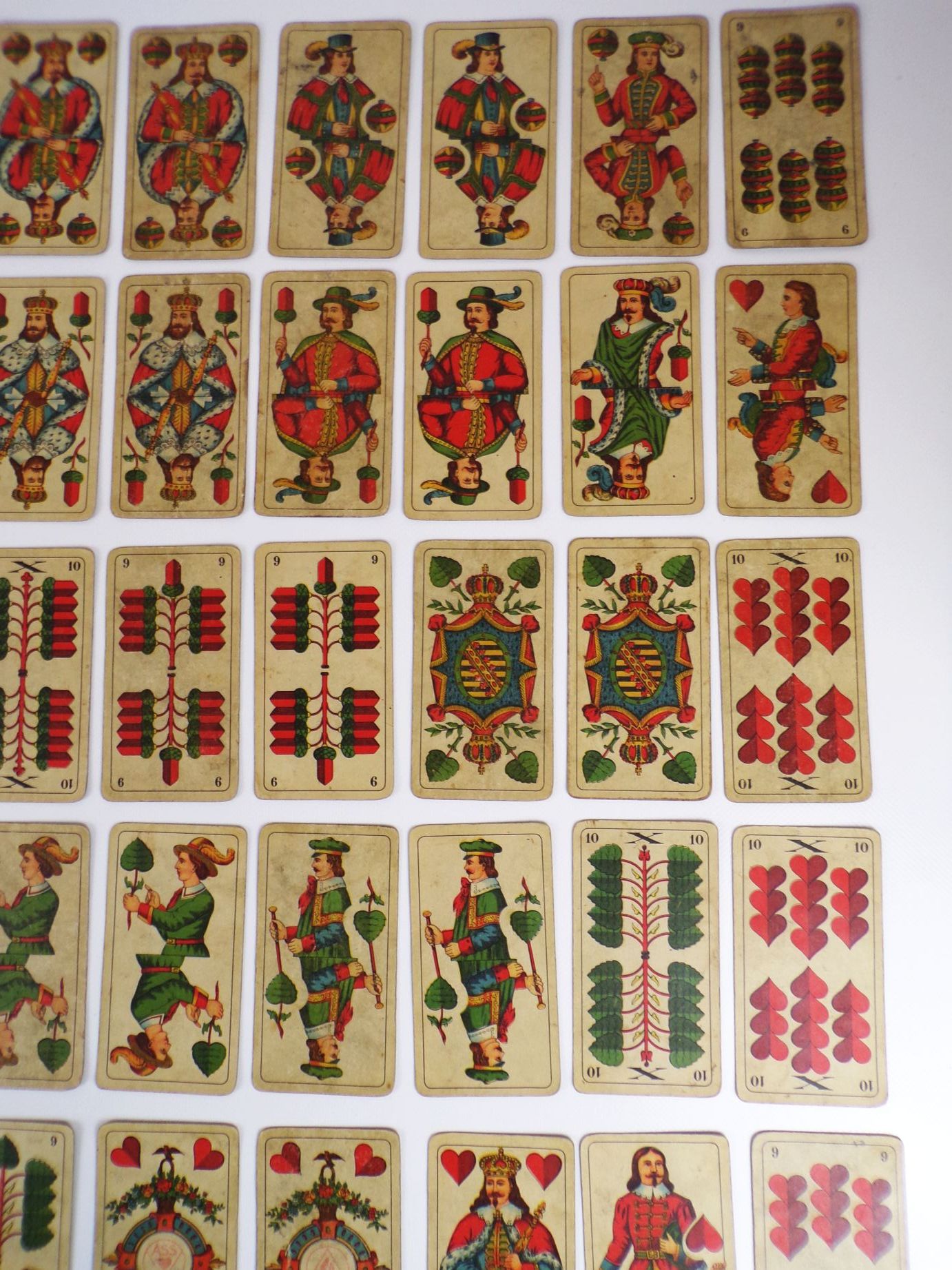 Altes Doppelkopf Kartenspiel Schwerdter Karte Nr 128D ASS Altenburg