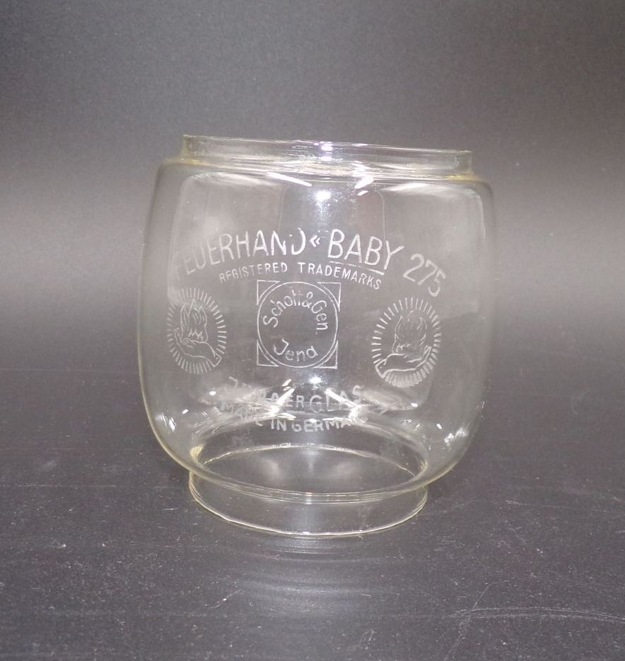 Altes Feuerhand Lampenglas Baby 275 Jenaer Glas Ersatzglas Altes Feuerhand Lampenglas Baby 275 Jenaer Glas Ersatzglas