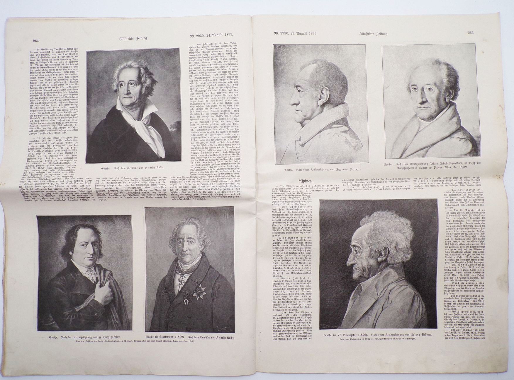 Illustrierte Zeitung Goethe Nummer 1899 