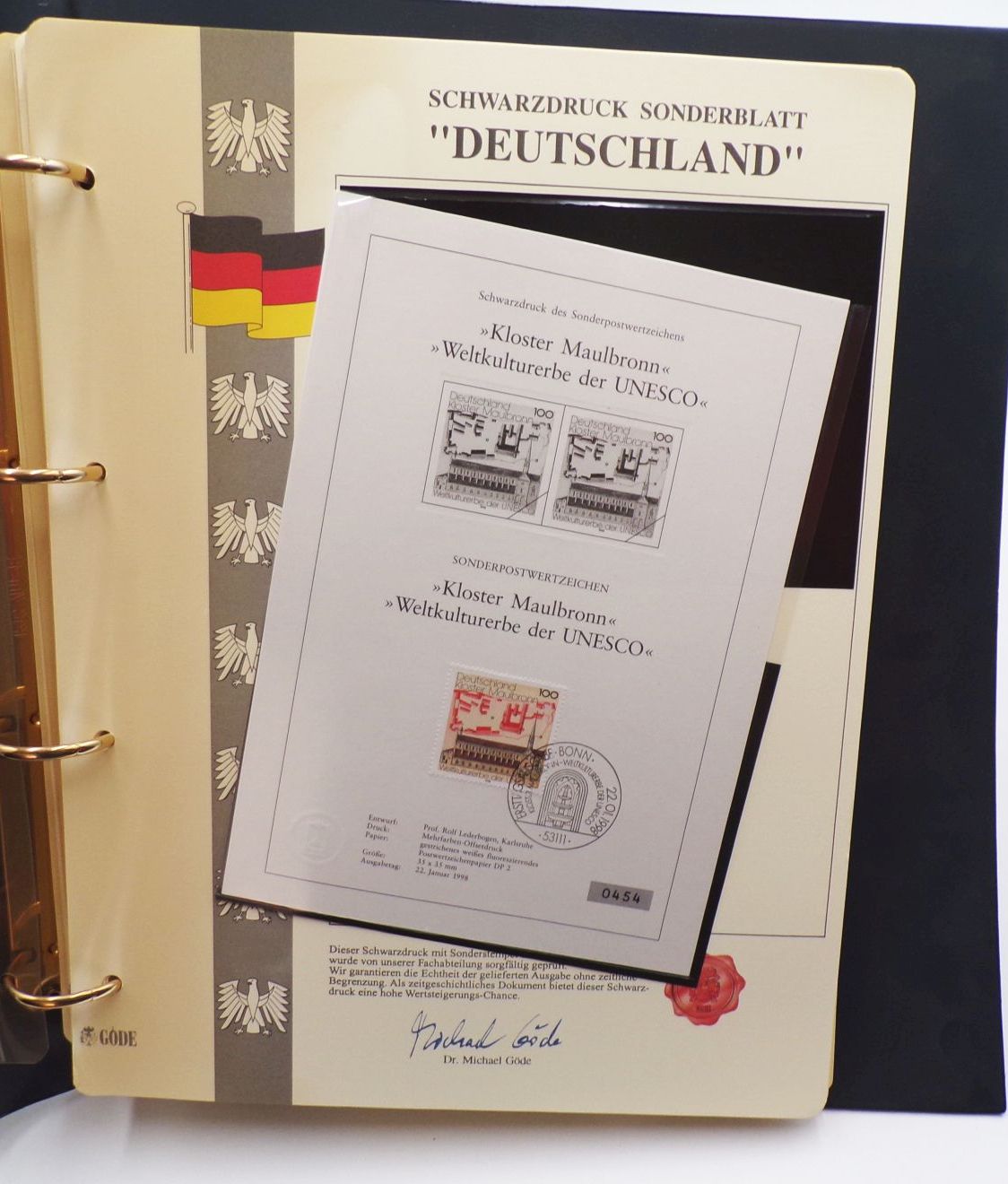 2 x Göde Alben Schwarzdruck Sonderblätter 118 Blätter