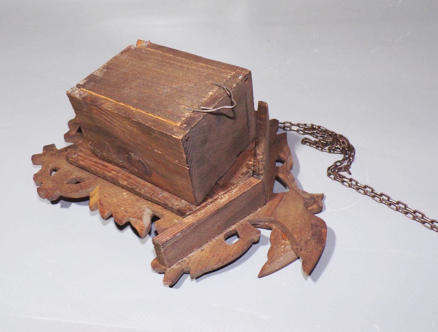 Alte Wanduhr Holz ohne Kuckuck 