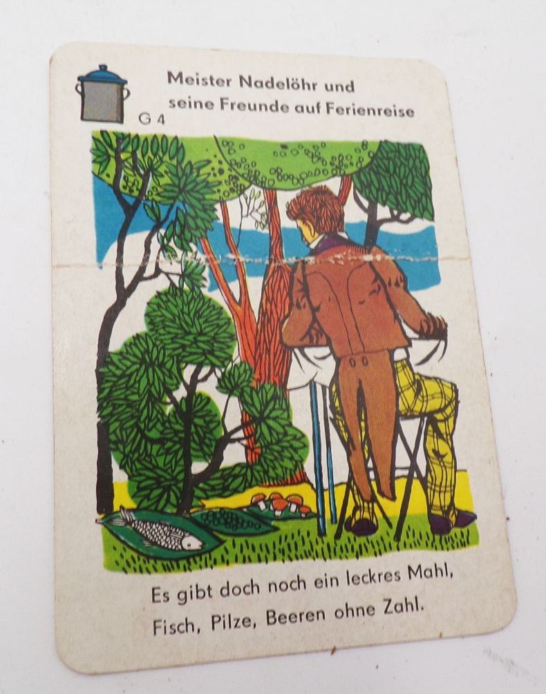 Kartenspiel Meister Nadelöhr Quartettspiel mit Peterkarte DDR