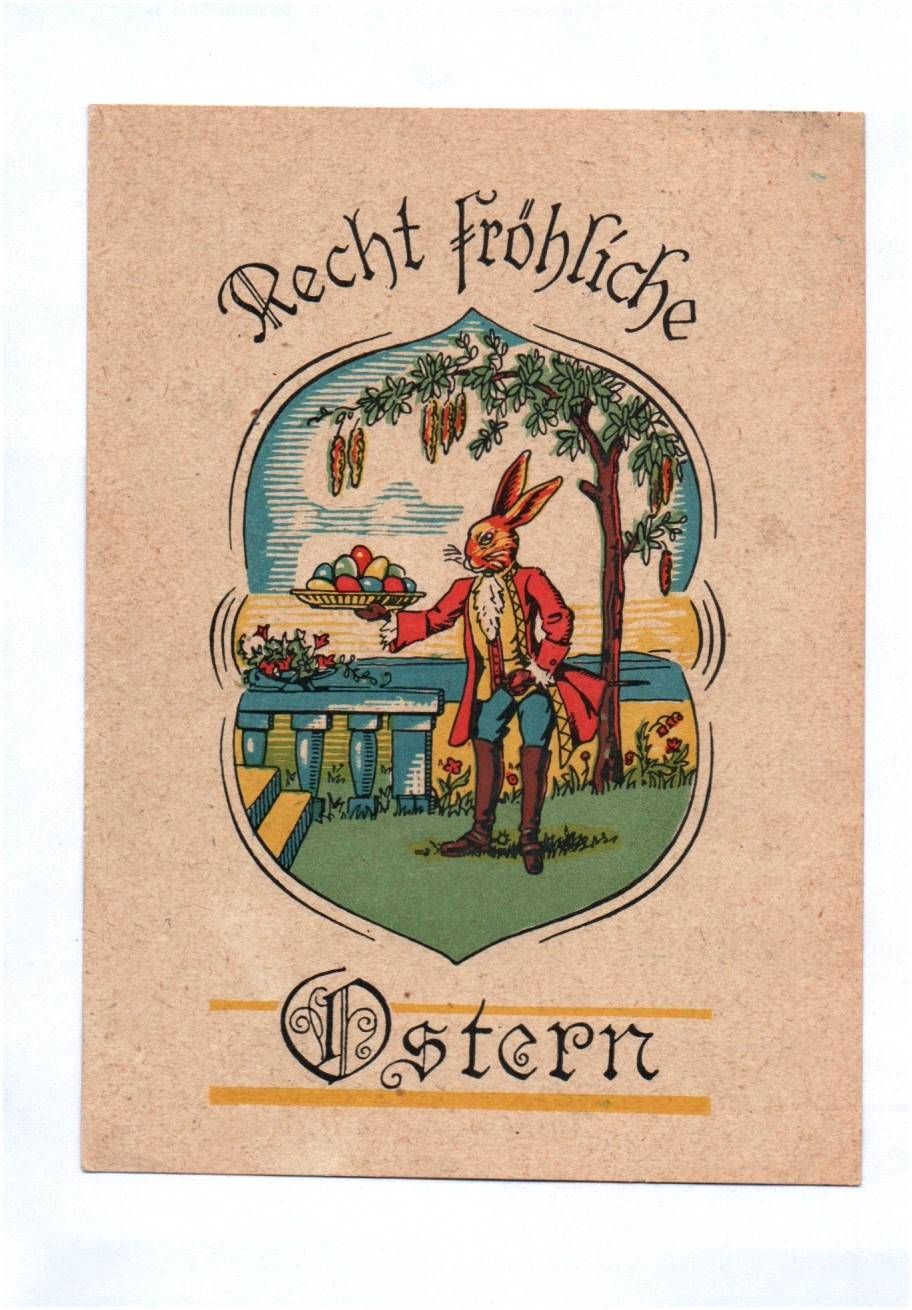Ak Recht fröhliche Ostern Osterhase 1952 DDR Ak Recht fröhliche Ostern Osterhase 1952 DDR