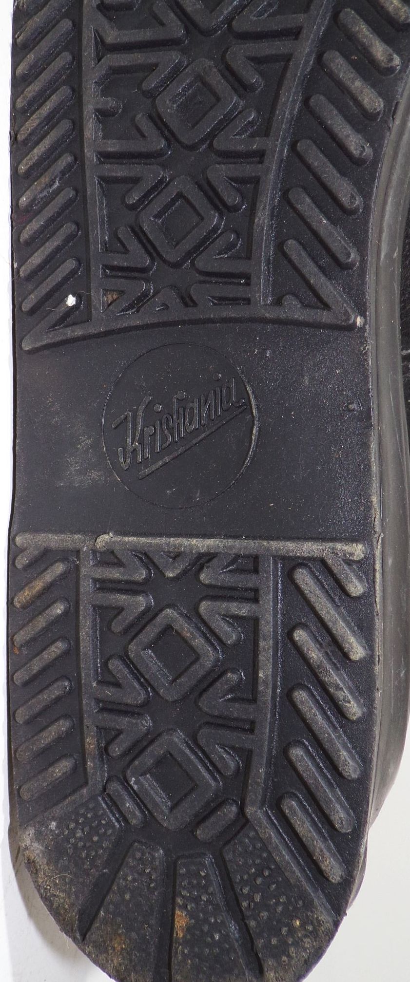 Alte Lederschuhe Skischuhe Kristania 1950er 1960er DDR Schuhe Schnürschuhe 