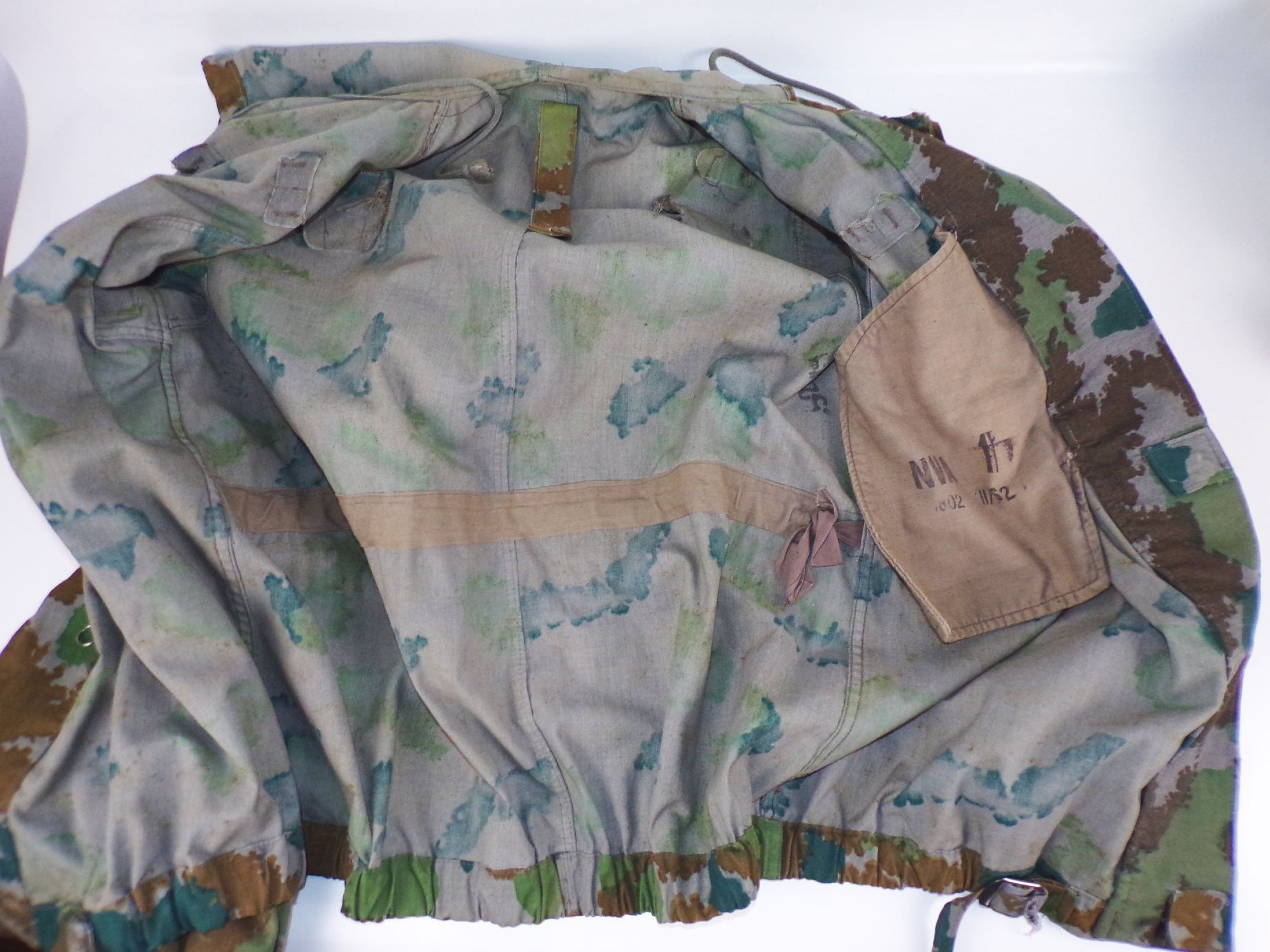 NVA Jacke Blumentarn Flächentarn Größe 1 Volksarmee Feldjacke Tarnjacke
