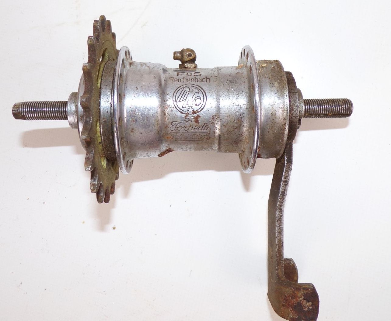 Alte Fichtel und Sachs Reichenbach 53 Torpedo Fahrradnabe Rücktrittnabe 