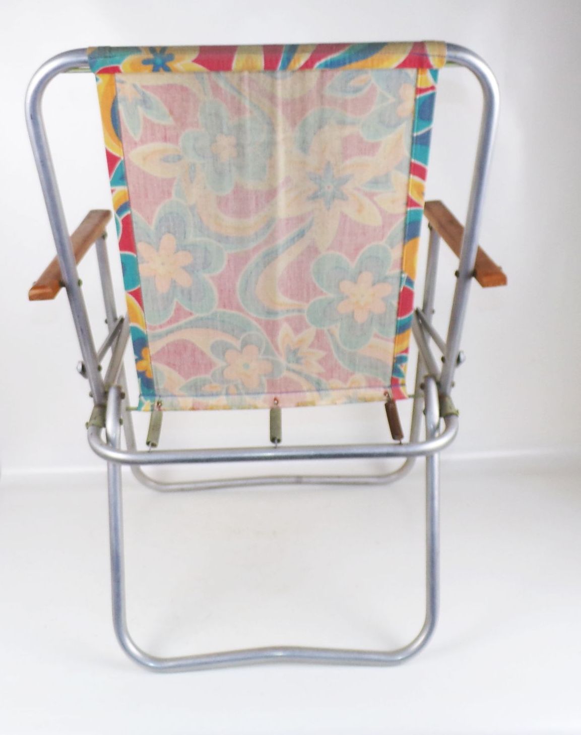 Alter Campingstuhl Klappstuhl 70er Jahre Stoff DDR Retro Look 