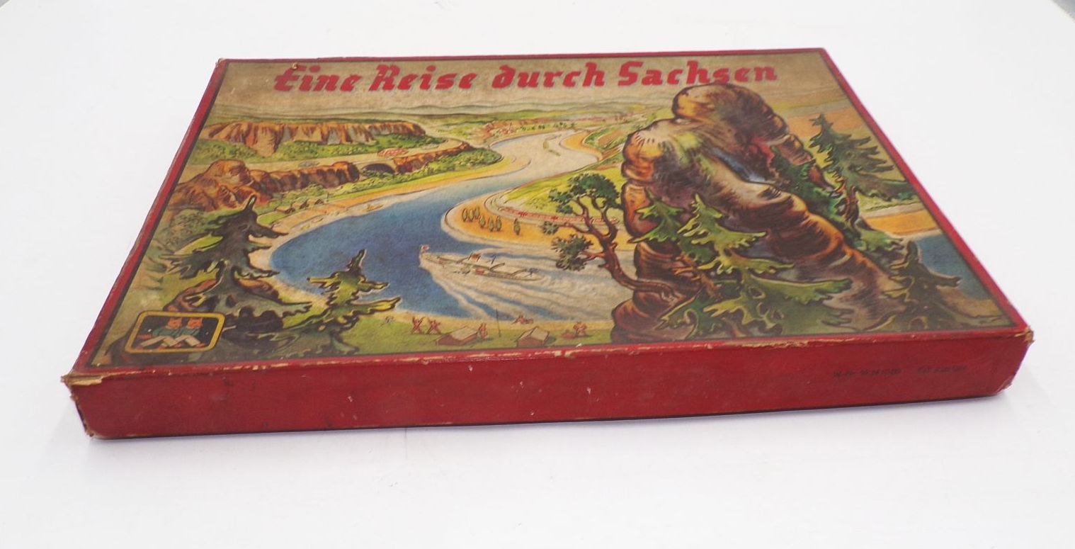 Altes Brettspiel Eine Reise durch Sachsen 1965 DDR Altes Brettspiel Eine Reise durch Sachsen 1965 DDR