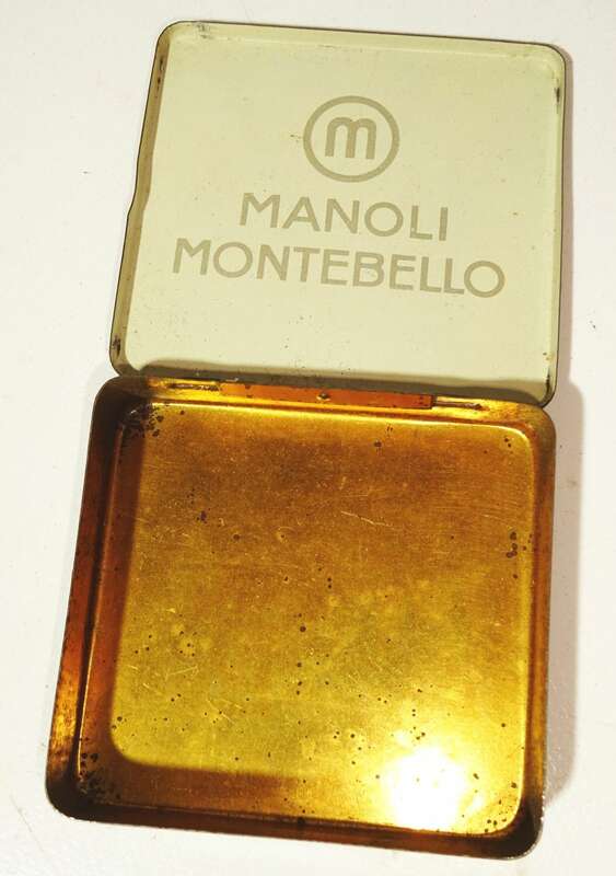 Manoli Montebello Berlin Zigarettendose 1920er Blechdose 