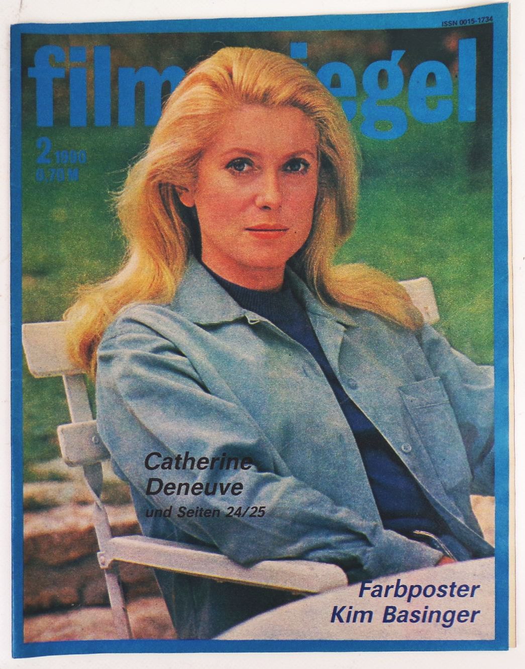 DDR Filmspiegel Catherine Deneuve Farbposter Kim Basinger 2 von 1990 vintage