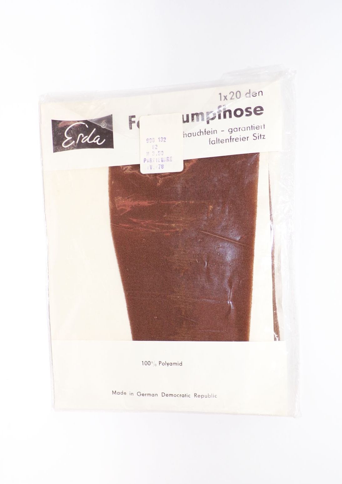 Esda Feinstrumpfhose mit Zwickel 1 x20 den DDR hauchfein faltenfrei Esda Feinstrumpfhose mit Zwickel 1 x20 den DDR hauchfein faltenfrei